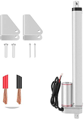 Linearantrieb,Linear Actuator 200mm Hub Hochleistungs 750N Gerade Elektrischer Linearantrieb 24V Linearmotor Lineartechnik Linear Actuator Motor mit 2 Inhaber,4 Haltestift