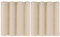 PiccoCasa 2er Set Gardine für Küche Polyester Scheibengardine Kurzgardine Blickdicht Kleine Gardine Beige 90H x 132B cm