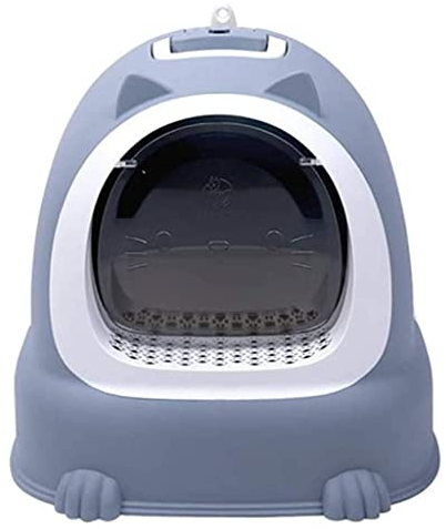 QIAOH Bac Litiere pour Chat, Toilette Chat Autonettoyante avec Ouverture Frontale et Pelle, Désodorisation Maison de Toilette pour Chats