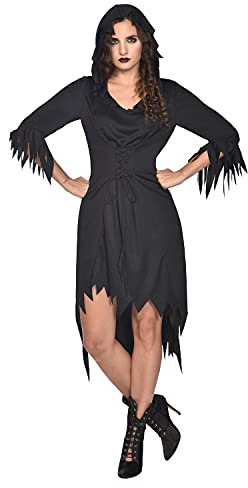 **16/09/2021 Fee check - False ** (PKT) (Fix 1/1) (9911318) Adult Ladies Witch Robe Costume (UK 12-14)
