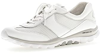 Gabor Damen Low-Top Sneaker, Frauen Halbschuhe,Wechselfußbett,Plateausohle,Women's,Lady,Ladies,Halbschuhe,straßenschuhe,Weiss,38.5 EU / 5.5 UK