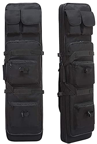 DFANCE Sac a Dos Fusil Housse De Transport Airsoft,Housse de Transport pour Fusils à Air Fusils De Chasse,Chasse Rembourée Sac,Oxford Stockage,Stockage et Transport,Noir,85cm/33.4in