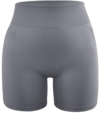 STARK SOUL® Kurze Sport Leggings Damen, Seamless, Opaque, Fitnessshort, Größen: XS, S, M, L