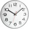 TFA Dostmann Analoge Wanduhr, 60.3017.A, mit Sekundenzeiger, groß und gut ablesbar, flaches Design, modern, mit schwarzen Ziffern, Quarzuhr, weiß/Silber (L) 280 x (B) 40 x (H) 280 mm