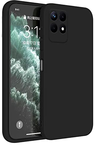 Topme Handyhülle Hülle Fur Realme 8i / Realme Narzo 50 (4G) (6.6 Inches) Case Schutzhülle, Hautschutz Aus TPU Silikonhülle - Schwarz