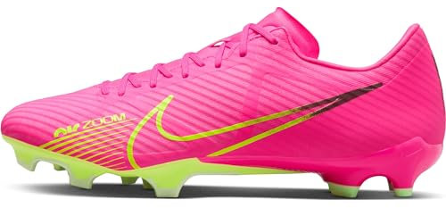 NIKE Zoom Vapor 15 Academy Fg/Mg Soccer Shoe Pink Blast Volt Gridiron 12