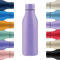 Mi Ko Mi Ka Botella de Agua de Acero Inoxidable - Botella Térmica Reutilizable de Diseño 550ml | Sin BPA | Mantiene 24H Frio / 12H Calor | Termo y Hermética - Doble Pared a Prueba de Fugas (Morado)