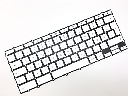 T-ProTek Teclado alemán con iluminación compatible con Asus Chromebook Flip C433TA