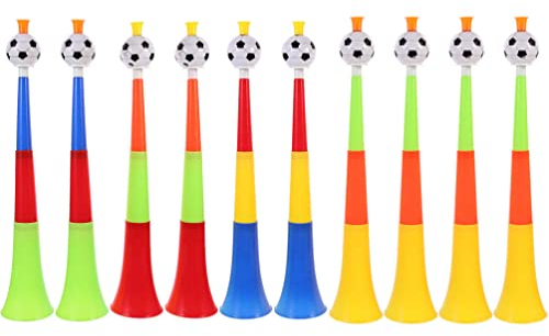 Milisten 10 Stücke Kinder Trompete Fan Horn Partytröten Fußballspiel Geburtstag Krachmacher Spielzeug Party Noise Maker Fanartikel für Kindergeburtstag Mitgebsel Zufällige Farbe