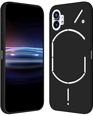 RankOne Hülle für NothingPhone (1) / NothingPhone 1 (6.55 Inches) Weiche TPU Silikonhülle - Schwarz