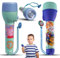 2x Toy Torches for Kids, Peppa PlG and Paw Patr0l LED Big Torches, Easy Grip Plastic Flashlight for Outdoor Adventures, Christmas and Emergency Use with 2x 1.5V AA Batteries | Luminous Range: 3.5m
