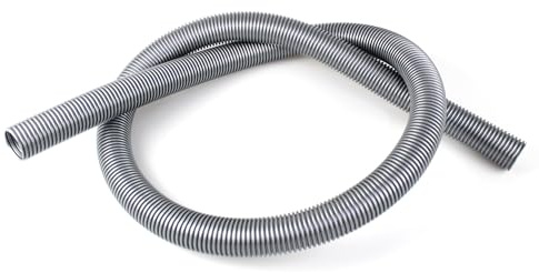 MM Trading Premium Schlauch Staubsaugerschlauch geeignet für Moulinex, Nilfisk, Numatic | Länge: 1,80m | Durchmesser: 32mm Innen | Farbe: Silber | Universalschlauch Zubehör