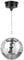Fuzzix MB20ML 20cm Mirror Ball with Battery Powered LED Motor, Motorised Rotating Disco Glitter Ball, Colour LED Lights & Hanging Hook for Weddings, Parties & Events
