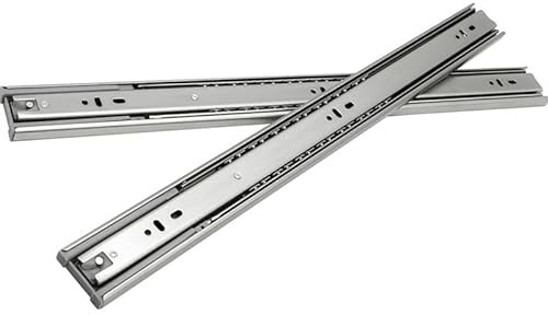Ansobea Schubladenschienen 650mm, Kugelführungen mit 45 kg Tragkraft Vollauszüge, Schubladenauszug Teleskopschiene, Volle Stretchgröße 1300mm, 1 Paar (2 Stück)