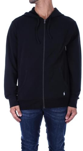 Ralph Lauren Felpa Uomo Nero Hoodie Sleep Top