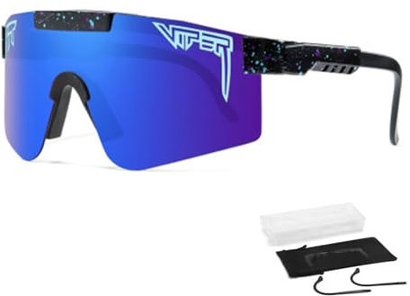 KOUGMCR Lunettes De Soleil Polarisées De Sport P-V pour Hommes Femmes Lunettes De Cyclisme Lunettes De Soleil De Sport UV400 Protection Vélo Lunettes De Soleil