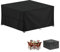 LAMUNI Gartenmöbel Abdeckung Wasserdicht Outdoor Tischabdeckung Winterfest Abdeckplane Gartenmöbel, 420D Oxford Tisch Abdeckhaube Schutzhülle für Gartentisch Sitzgruppe, Rechteckig, 130x120x85cm