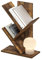 Furinno Tree Bookshelf Libreria ad albero da terra a 3 livelli, Pino Ambrato