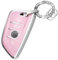 VDARK Pink Schlüsselanhänger-Hülle für BMW X1 X2 X3 X4 X5 X6 X7 Z4 M3 M4 M5 M8 X3M X4M X5M X6M 3 4 5 6 7 8 Series Mädchen Frauen 4 Tasten Smart Key Gehäuse TPU Schlüsselanhänger Schutz