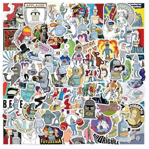 100PCS Stickers for Futura-m-a,Anime Stickers,Teens Boys and Girls Sticker Pack Vinyl Skateboard Guitar Door Laptop Luggage Car Bike Water Bottle Birthday Party Supplies Stickers