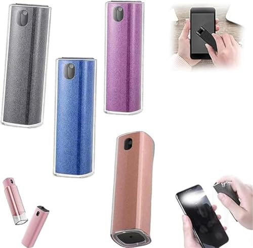 Screen Cleaner, Screen 4Pk All-In-One Spray and Wipe Screen Cleaner, Portable Reusable Spray, Touchscreen Mist Cleaner Spray, Electronic Cleaner Spray (Mixed 4Pcs)