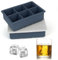 raigya Ice Cube Trays Silicone with Lids, Large Ice Cube Moulds Easy Release Flexible BPA Free Ice Cube Moulds for Baby Food, Whiskey, Cocktails, Set of 2, Grey