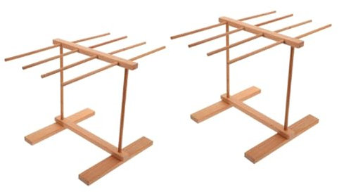 IMIKEYA 2st Wäscheständer Küchenregal Zum Aufhängen Pflanzentrockner Trocknungszubehör Blumentrocknerständer Knospen-trockengestell Hängende Trockengestelle Für Pflanzen Holz