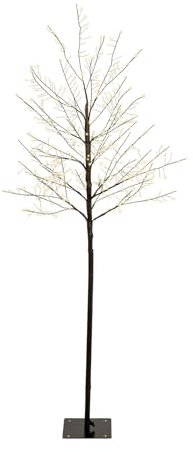 Rebecca Mobili Albero di Natale Stilizzato, Albero Luminoso, 480 led, PVC, Bianco Caldo, Decorazioni Natalizie, per Casa Esterno - Dimensioni: H 150 x Ø 60 cm - Art. HA2045