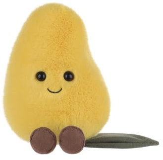 Apricot Lamb Frischer Mango Plüschtiere für Kinder, weiche niedliche Kuscheltier für Baby Mädchen und Jungen, Flauschige Mango Obst Gelb 14 cm