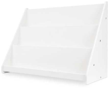 Ehrenkind® Bücherregal aus Kiefer | Kinder Bücherregal mit Kippschutz und Umweltfreundlicher Lackierung – Regal Kinderzimmer, Ideal für Junge und Mädchen 90 cm weiß lackiert