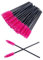 100pcs eyelash brushes wands, spoolies mascara brush,eye lash wands applicator, eyebrow brush castor, spoolie extension mascara-rose