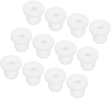 sourcing map 30Pcs t Shape Rubber Grommet Mount Dia 8mm ID 5mm H 10mm White Seal Protection Cable Grommets Flexible for Cable Pipe