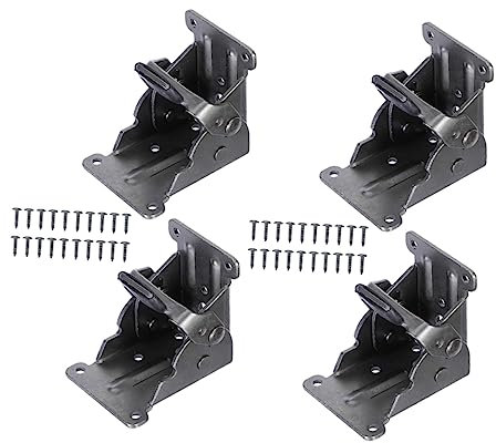 DECOMELODY 4piezas Bisagras Plegables De De Bloqueo Para Mesa y Silla Acero Resistente