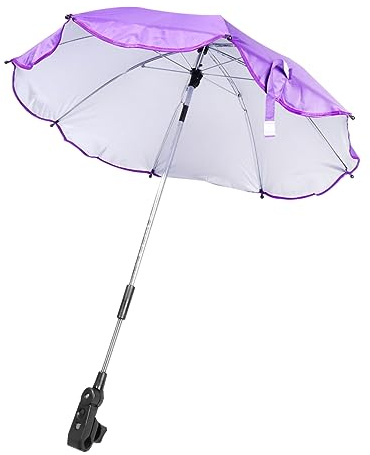 Gogogmee Kinderwagen Sonnenschirm mit UV Schutz und Multifunktionalität aus Stoff Universell für Babywagen Geeignet für Heiße Sommertage im Freien