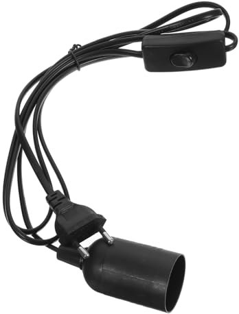 HYTROVE 1.8m Culot De Lampe Pour Plafonnier Et Suspension Douille à Vis Avec Fil Prise Ue