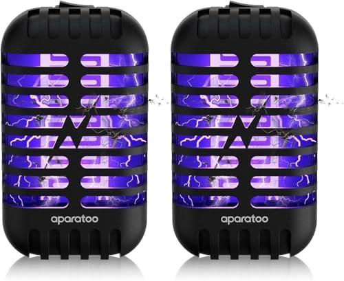 Lampe Anti Moustique, 2PCS Anti Moustique Electrique, 1000V Électrique Anti Moustique UV Lampe Anti Moustique Interieur Anti Insectes Mouche Répulsif Efficace Portée 100m² Raquette Electrique Insectes