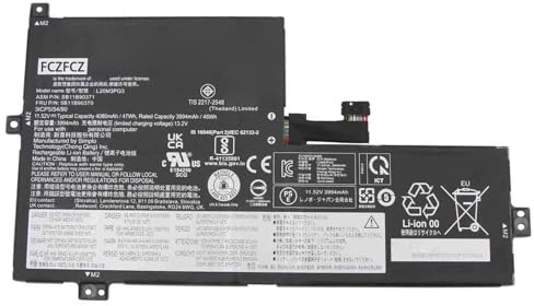 FCZFCZ L20M3PG3 Battery 47Wh Replacement for Lenovo 100w 300w 500w Gen 3 / 100e 300e Chromebook Gen 3 / IdeaPad 3 Chrome 15IJL6 Series L20C3PG0 L20M3PG0 L20L3PG0 L20D3PG0 11.52V