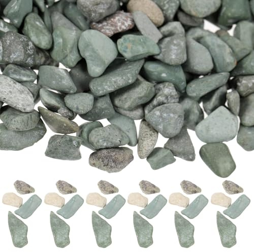 Tofficu Kleiner Garten Dekosteine aus Naturbelassenem Grauwacke Kies 2 4mm 60g Beutel Mikro Landschafts Diorama Aquarium und Teichdekoration Selbstgemacht Modellbau Steine
