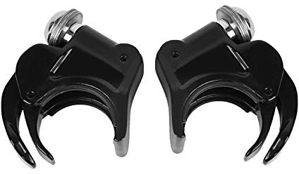 Windschild Klammern 49mm für Harley Davidson Dyna Street Bob 06-17 Windschutzscheiben schwarz
