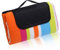 your GEAR Stripe XL Picknickdecke 200x200 Camping Fleece Decke wasserdichte & isolierte Stranddecke