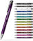 #teamludorf GAMMA Metall-Kugelschreiber mit Wunsch-Gravur - Personalisierte Kulis - Stift mit Name - 14 Farben & 20 Schriftarten - 100 Stück - Lila