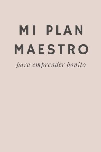 Cuaderno Notebook - Plan maestro para emprender bonito: Cuaderno rosa con hojas blancas rayadas