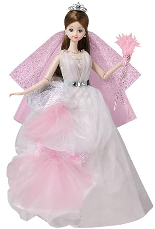 Barbie Doll On a Wedding Day Shiny Bride Mimi Girl's Toy Bride Doll