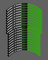 Kit de gráficos adhesivos universales para llantas de motocross, color verde, 18 pulgadas, 19 y 21 pulgadas