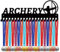 CREATCABIN Bogenschießen Medaillenaufhänger Display Sport Sport Rack Hängen Auszeichnungen Eisen Wandhalterung Dekor Mit 20 Haken Für Abzeichen Sportler Fußball Fußball Marathon Schwarz 40x14.5cm