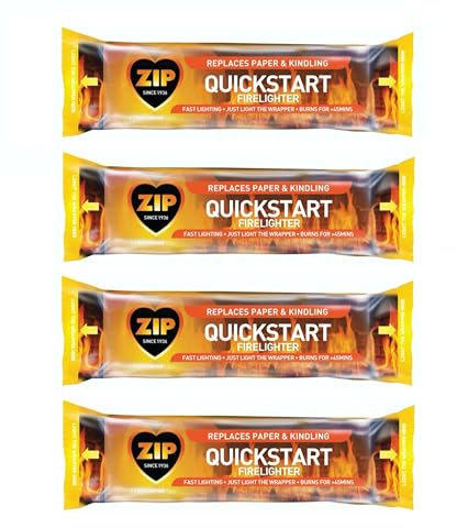 4 x Quickstart Firelighter Blocks Instant Light Chimenea Firepit Firelighter 150g