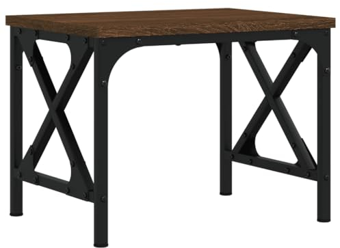 vidaXL Support d'Imprimante, Organisateur de Dossiers avec Pieds Réglables, Étagère de Rangement Bureau Intérieur, Chêne Marron Bois d'Ingénierie