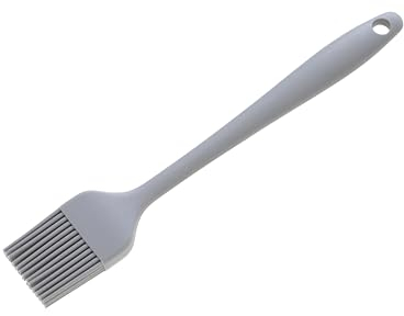 Wiltshire Mini Silicone Pastry Brush, Basting & Glazing Brush, Silicone Bristles, Heat-Resistant Utensil, Non-Stick, Non-Scratch, Pebble Grey, 20.8x3.3x1cm