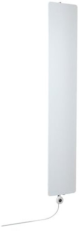 Milano Ria 600W White Vertical Single Flat Panel WiFi Electric Radiator UK Plug - 1800 x 300mm