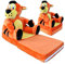 nana shop Kindersessel, Mini-Sessel, Kinderstuhl, Kindersofa Aufklappen 2 in 1, Kuschelsessel, Ausklappbar Kinder Sofa für Kinderzimmer (Tiger)